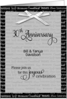 30th anniversary invitation card
