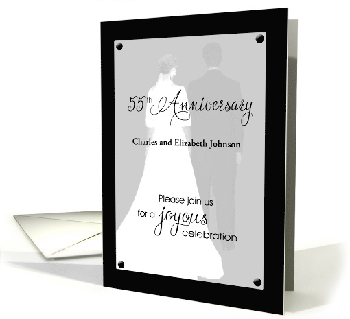 55th anniversary invitation-couple card (463191)