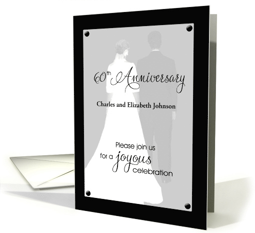 60th anniversary invitation-couple card (463193)