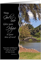 Hope in time of need - - Inspirational Japanese Garden card