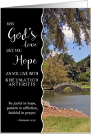 Hope for Rheumatiod Arthritis - Inspirational Japanese Garden card
