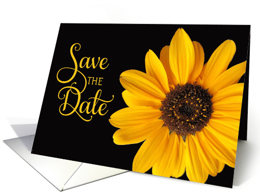 Save the Date Sunflower card (472338)