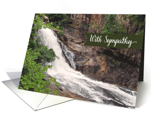 With Sympathy Waterfall card (472992)