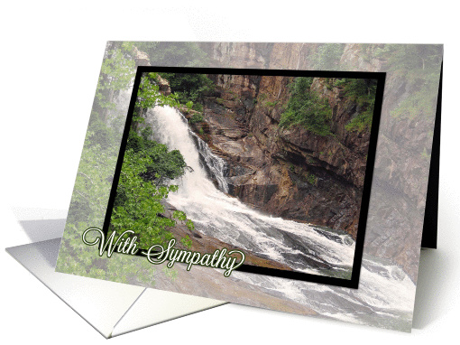 With Sympathy - Waterfall card (473049)