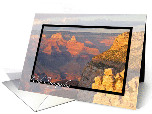 With Sympathy - Grand Canyon card (473051)