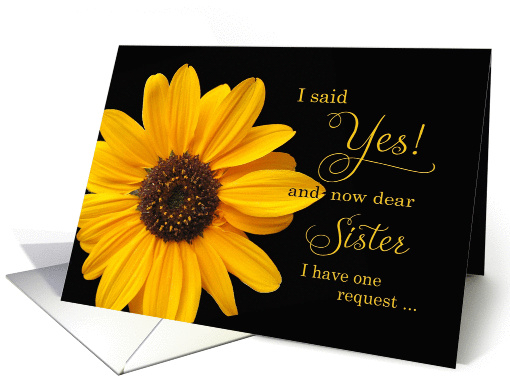 Be my bridesmaid - Sister card (473151)