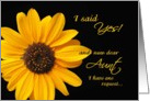 Be my maid of honor - Aunt card