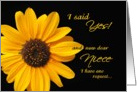 Be my maid of honor - Niece card