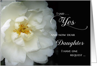 Be my matron of honor - Daughter card