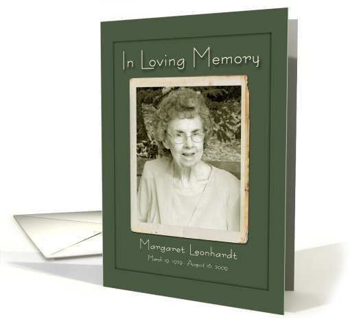 In Loving Memory card (476684)