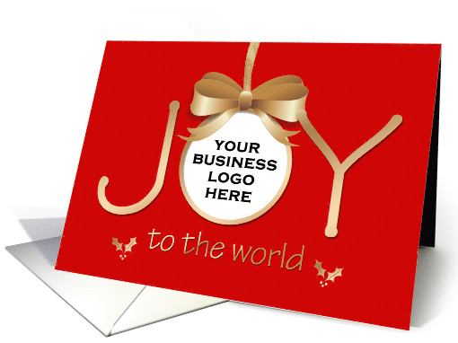 Holiday Joy with Customer Logo card (495811)