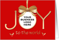 Holiday Joy with Customer Logo card