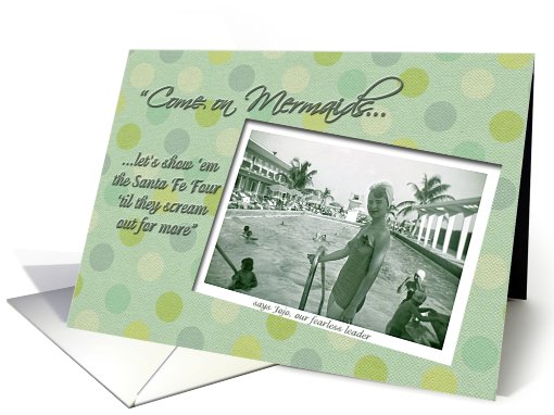 Custom Mermaids Birthday card (501161)