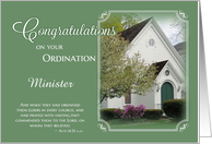 Minister Ordination Congratulations card