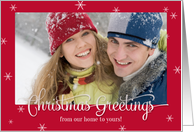 From our Home Photo Christmas Greetings card