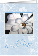 Blue Hope for Cancer card