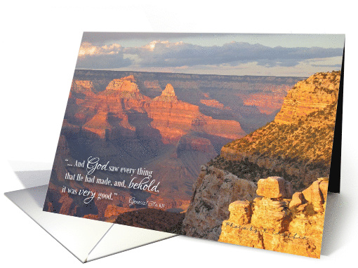 Birthday grand canyon bible verse card (550925)