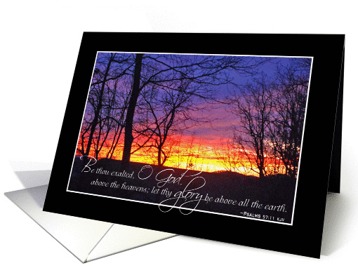 Sunset bible verse card (550985)