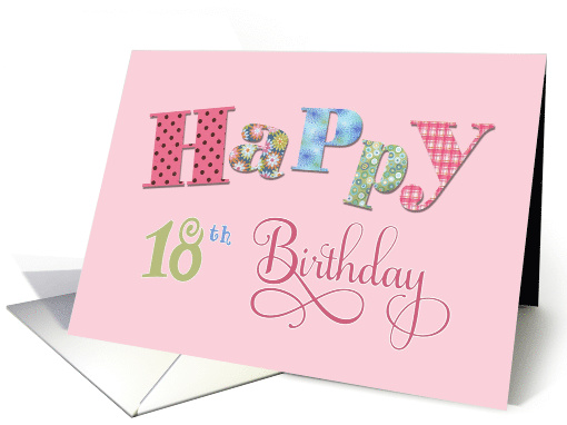 18th Happy Birthday card (563765)