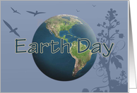 Earth Day - blue card
