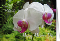 From Both, Mother’s Day Orchid card