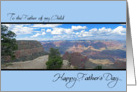 To father of my child Happy Father’s Day Grand Canyon card