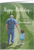 Happy Birthday from Granddaughter card