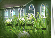 Congratulations Deacon Ordination Church card