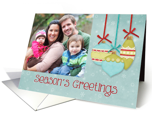 Personalized photo Seasons Greetings card (676920)