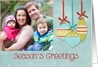 Personalized photo Seasons Greetings card