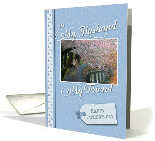 Happy Fathers Day my husband my friend card (715837)