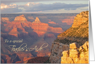 Happy Birthday Teachers Aide - Grand Canyon card