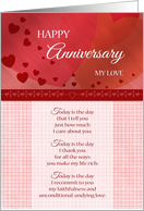 Happy Anniversary Romantic Today is the Day card