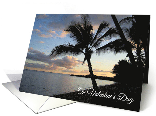 Valentine's Day Hawaiian Beach To the One I Love card (761606)