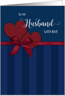 To my husband with love on Valentine’s Day card