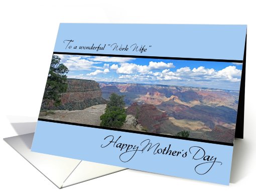 Mother's Day to Work Wife - Grand Canyon card (807317)