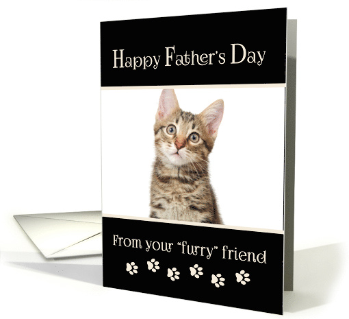 Happy Father's Day from Cat - custom photo card (816845)