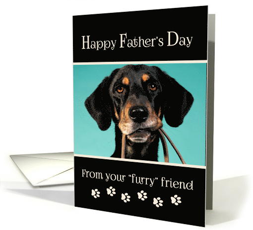 Happy Father's Day from Dog - custom photo card (816846)