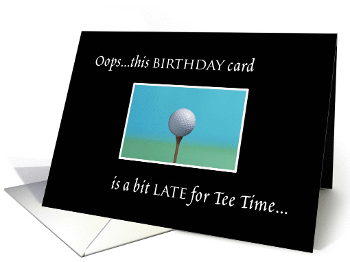 Golf Belated Birthday card (838254)