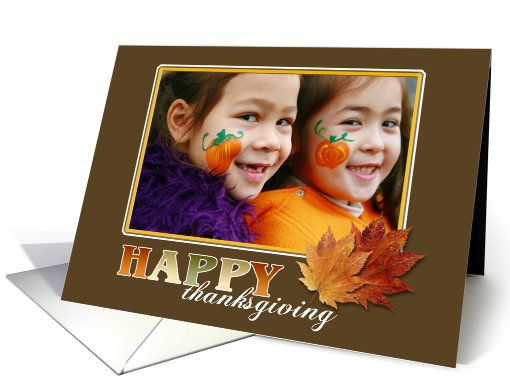 Happy Thanksgiving custom photo card (867639)