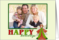 Happy Holidays Angel - Custom Photo Card