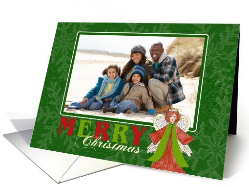 Merry Christmas Angel - Custom Photo card (878495)