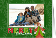 Merry Christmas Angel - Custom Photo Card