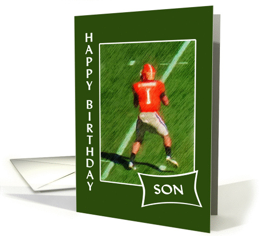 Football - Happy Birthday Son card (882751)