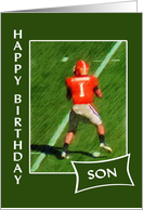 Football - Happy Birthday Son card