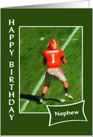 Football - Happy Birthday Nephew card