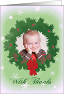 Wreath Photo Card -...