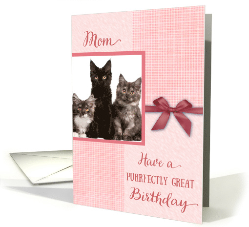 Birthday, Purrrfectly great - cat custom photo card (893371)