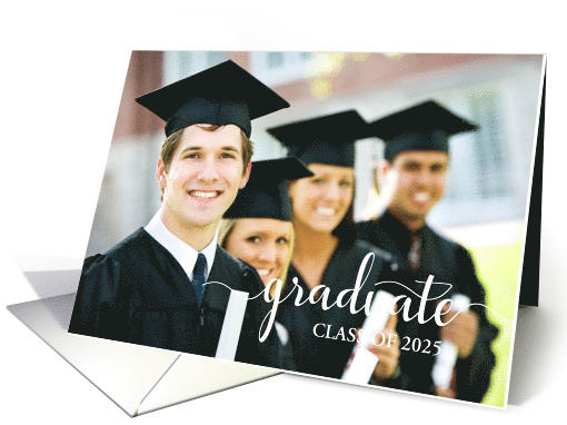 Graduation Party Invitation Class of 2025 Custom Photo card (921064)