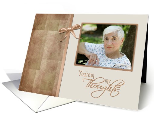 You're in my Thoughts - Ribbon-look Custom Photo card (925726)